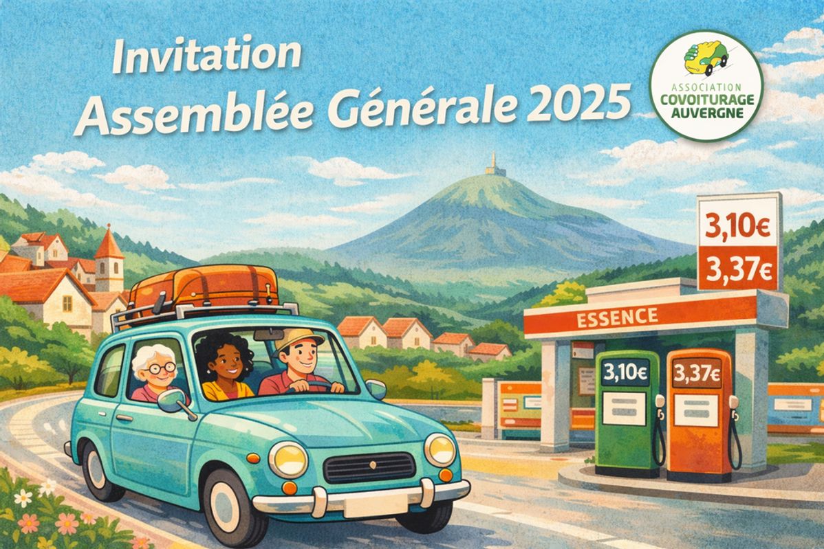 Assemblée Générale ordinaire 2025 de COVOITURAGE AUVERGNE