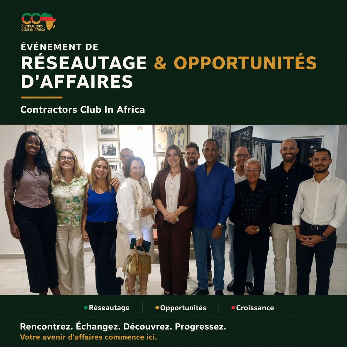 RENCONTRE MENSUELLE DU CLUB DES ENTREPRENEURS EN AFRIQUE