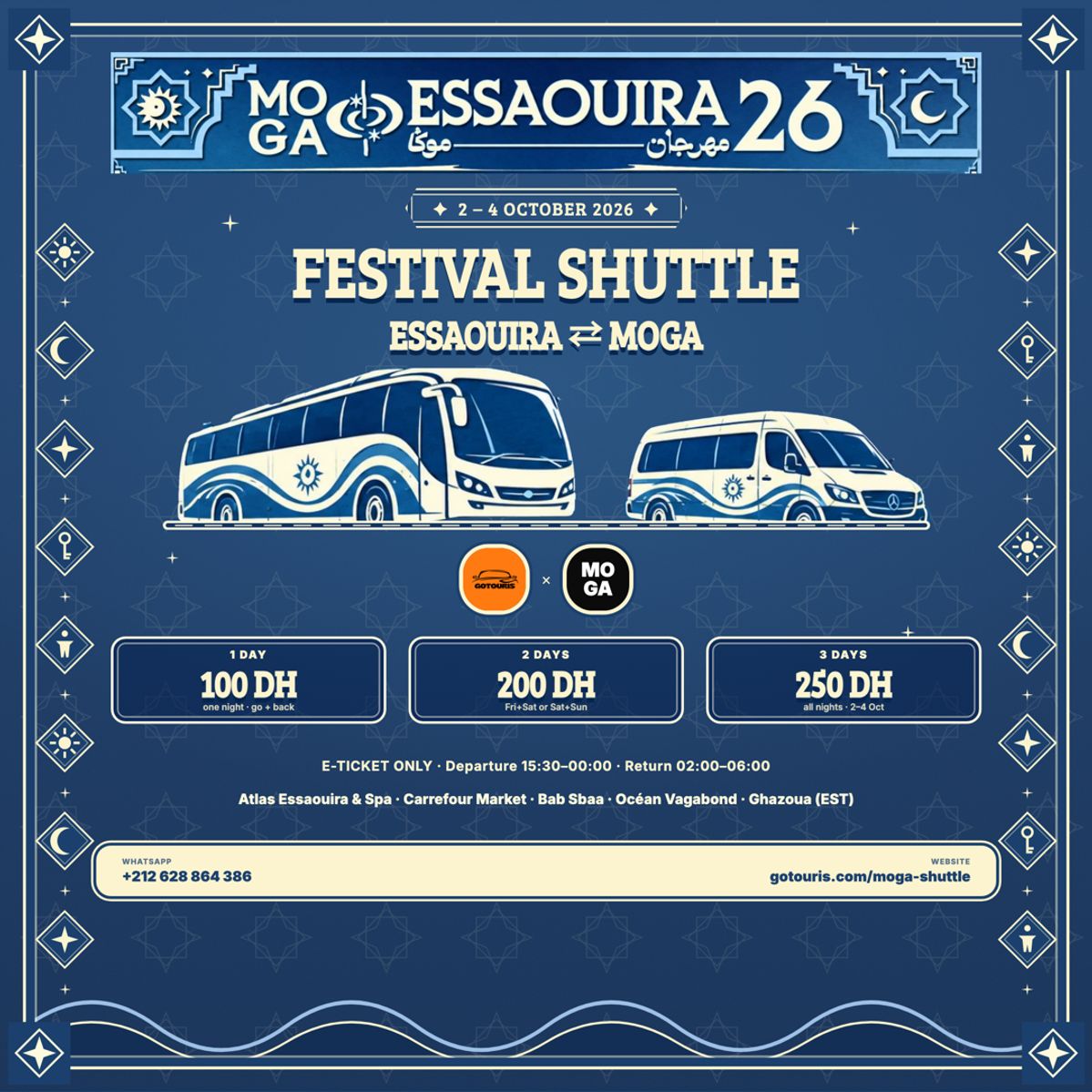 Gotouris x Moga Festival Shuttle