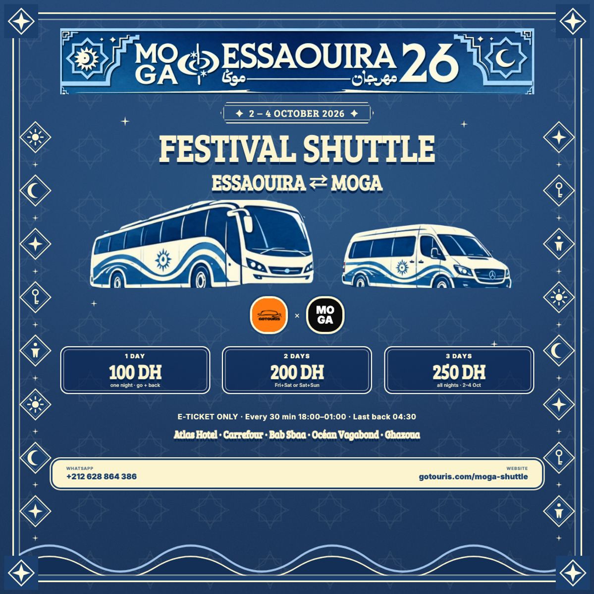 Gotouris x Moga Festival Shuttle