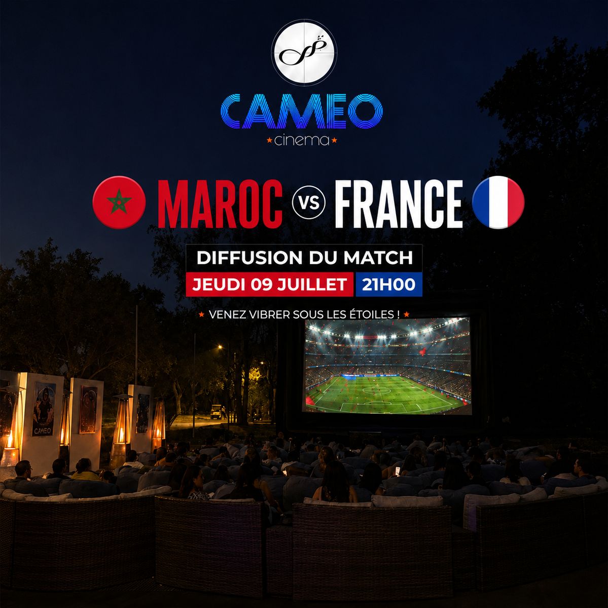 MAROC vs FRANCE - Jeudi 9 juillet 2026