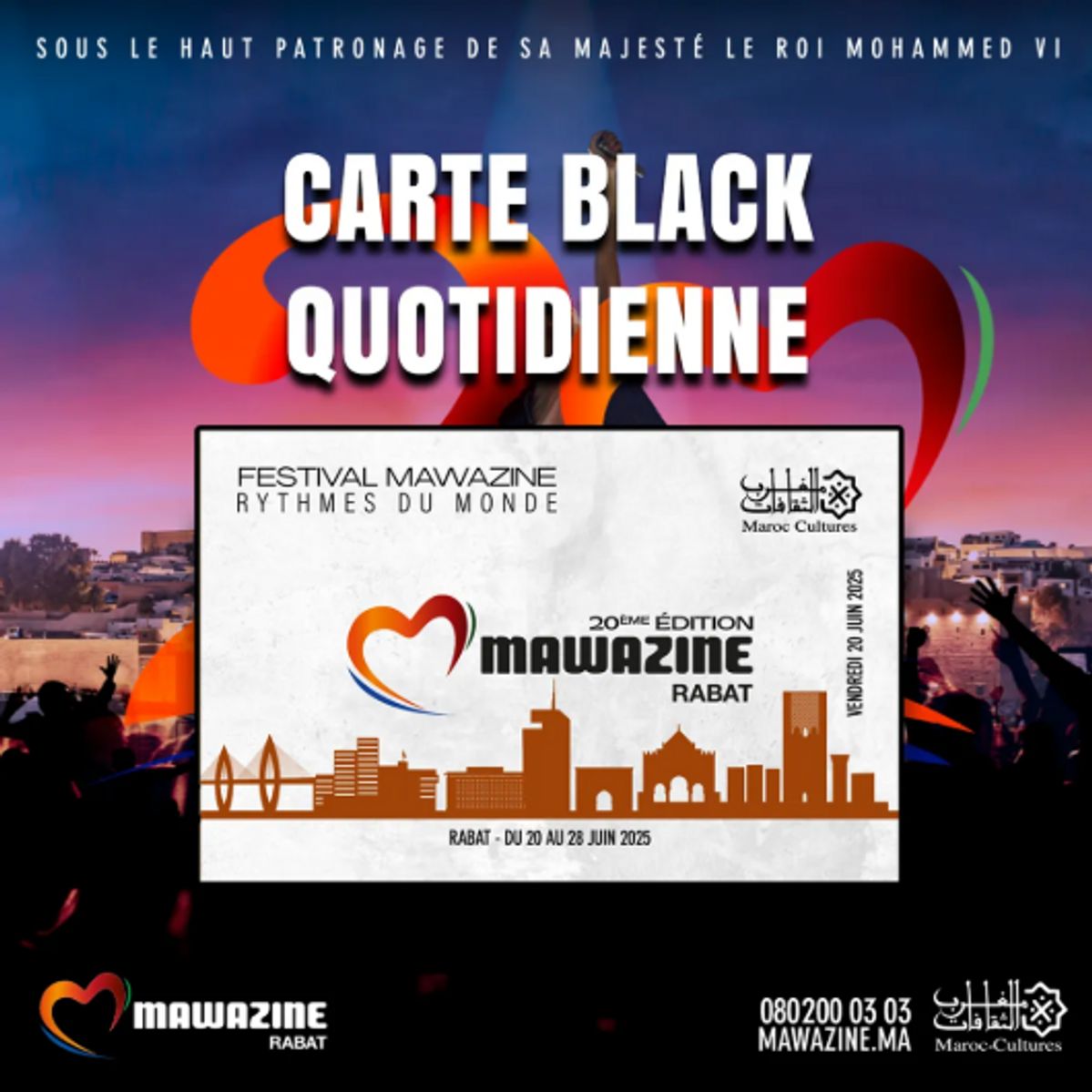 Cartes Black Quotidiennes Mawazine