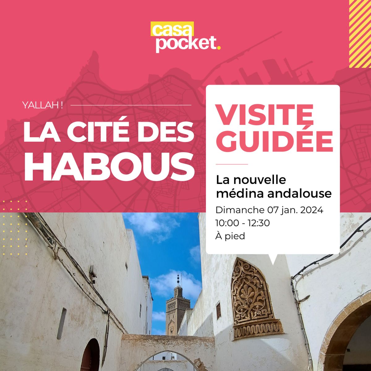 Visite guidée de la Cité des Habous de Casablanca (07/01/2024)