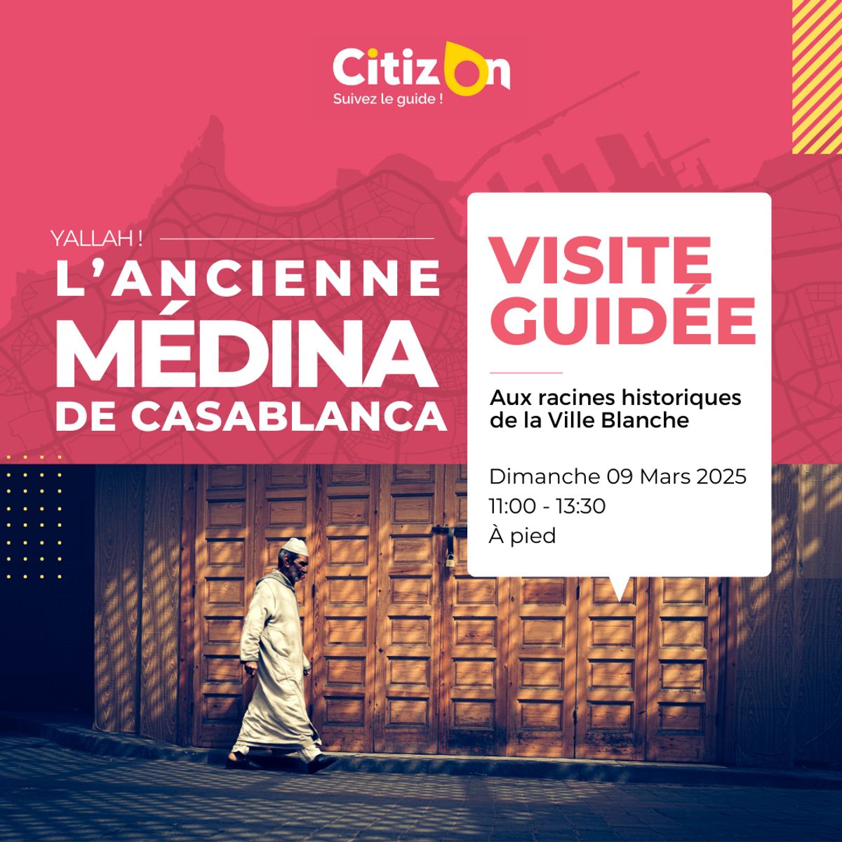 Visite guidée CitizOn | Ancienne Médina de Casablanca (09/03/2025)