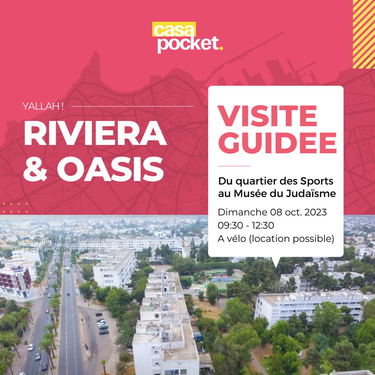 Visite guidée des quartiers de l'Oasis et Riviera à Casablanca