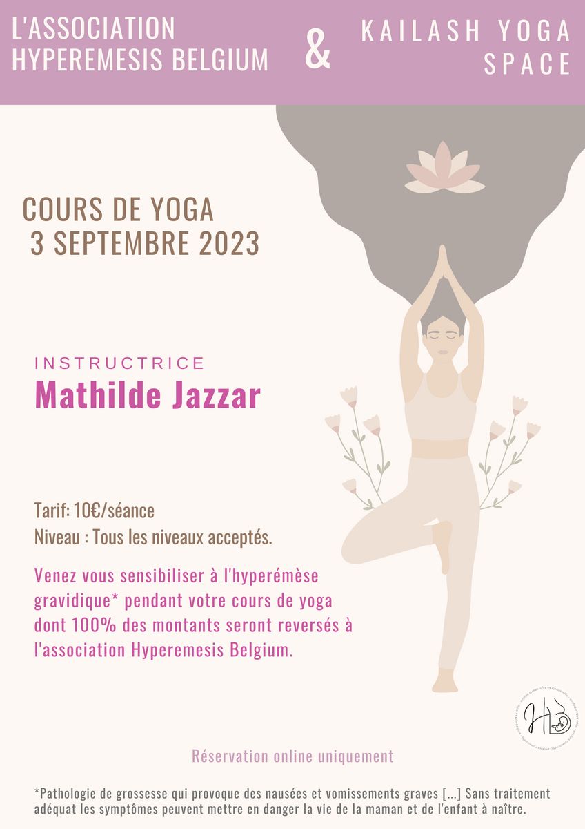 Cours de yoga pour soutenir Hyperemesis Belgium