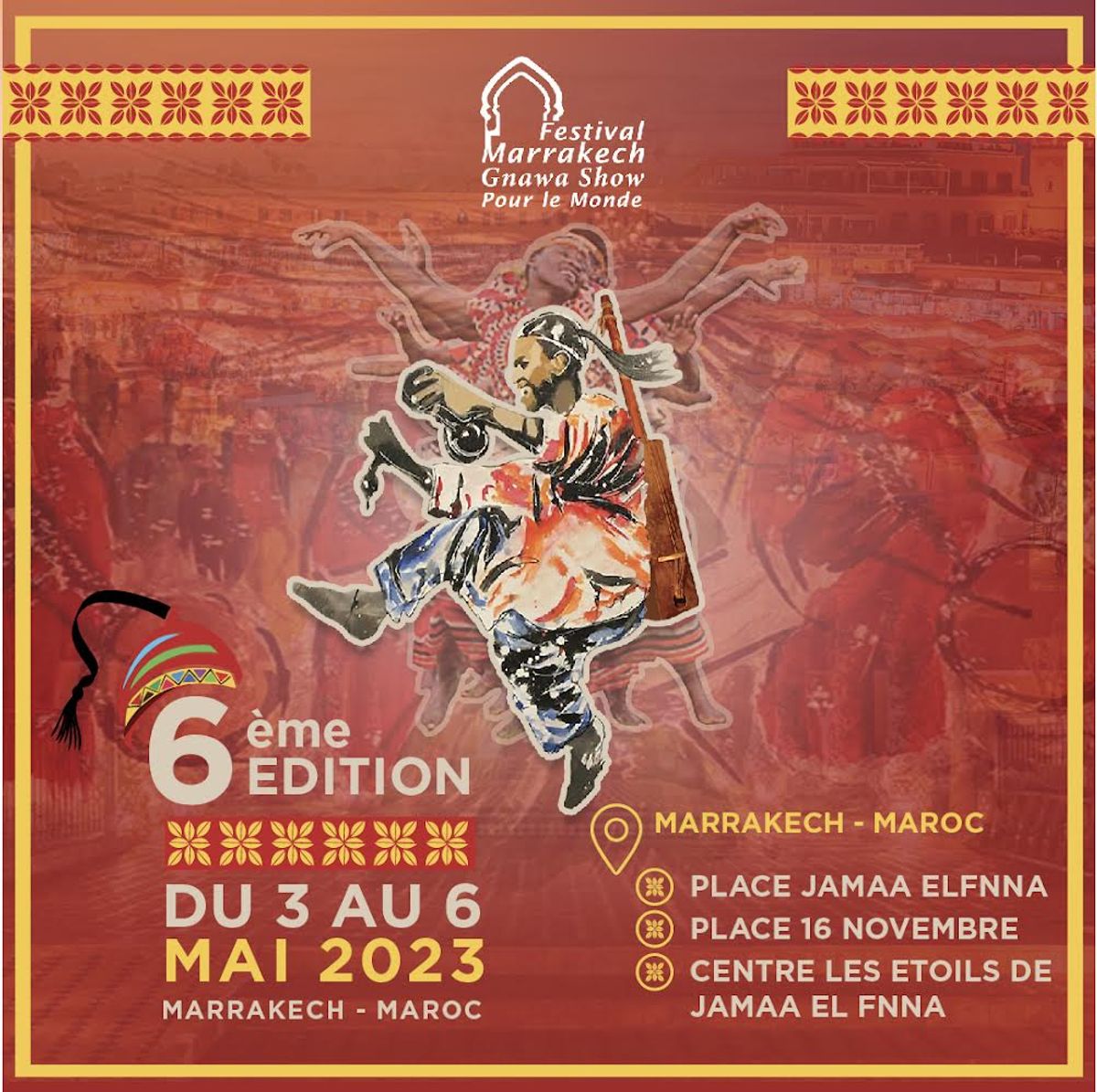 Festival Marrakech gnawa show pour le monde
