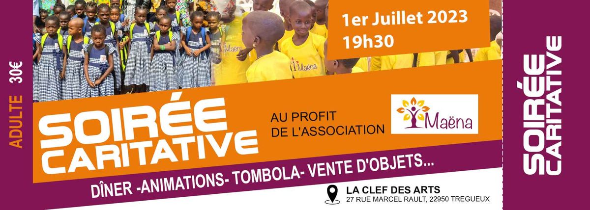 SOIRÉE CARITATIVE MAËNA