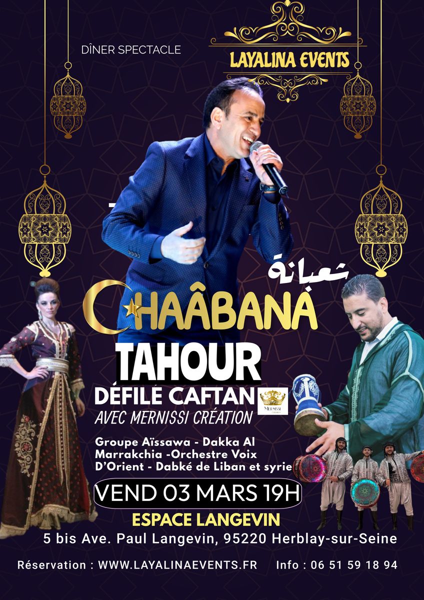 La Grande Soirée Marocaine avec TAHOUR à Paris