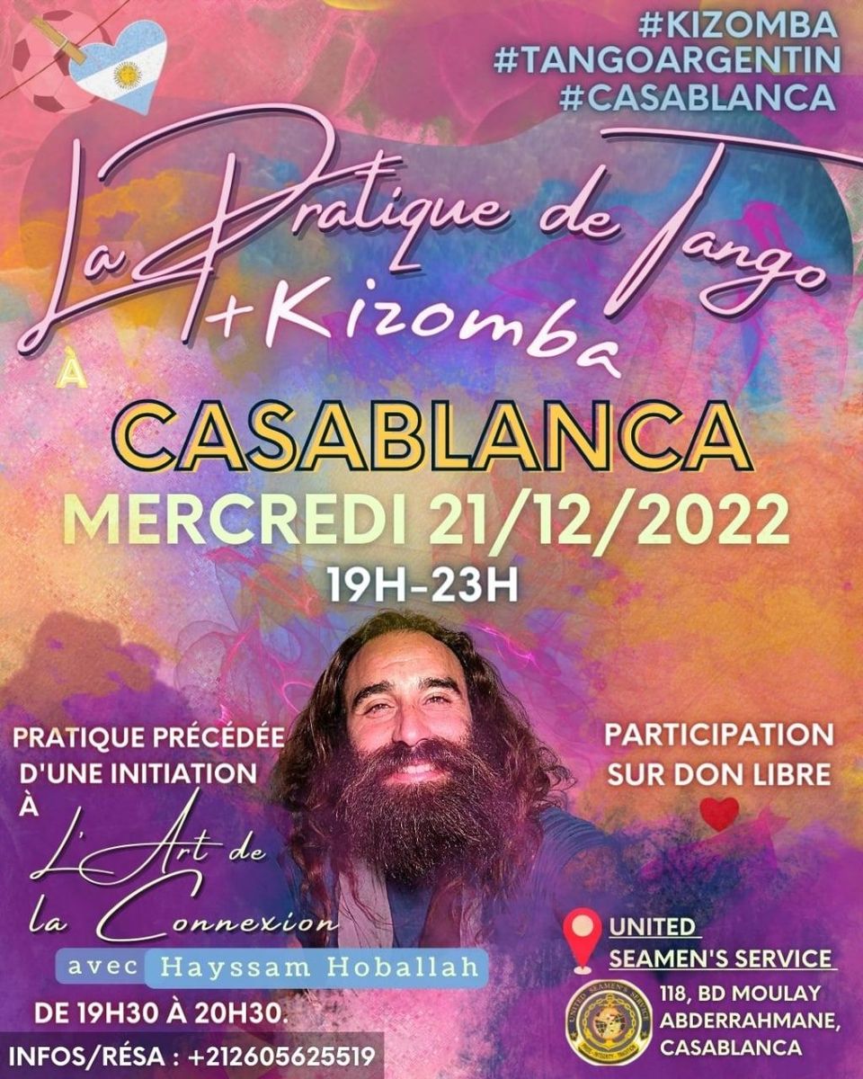 [CASA] La Pratique de Tango+Kizomba du mercredi 21/12/2022
