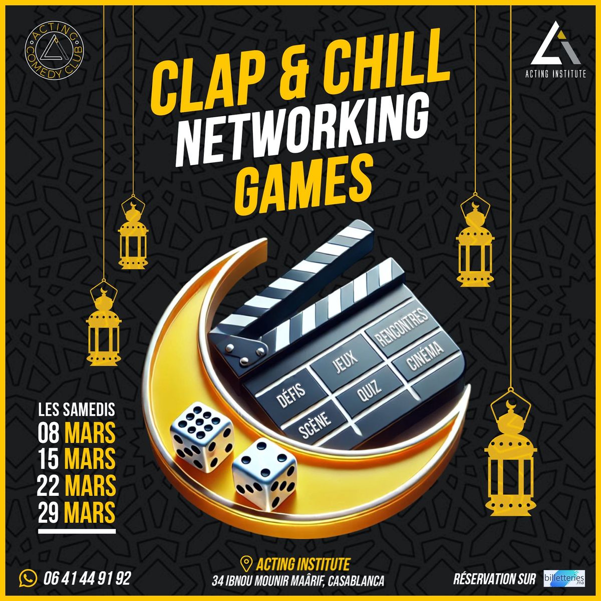 CLAP & CHILL - NETWORKING GAMES