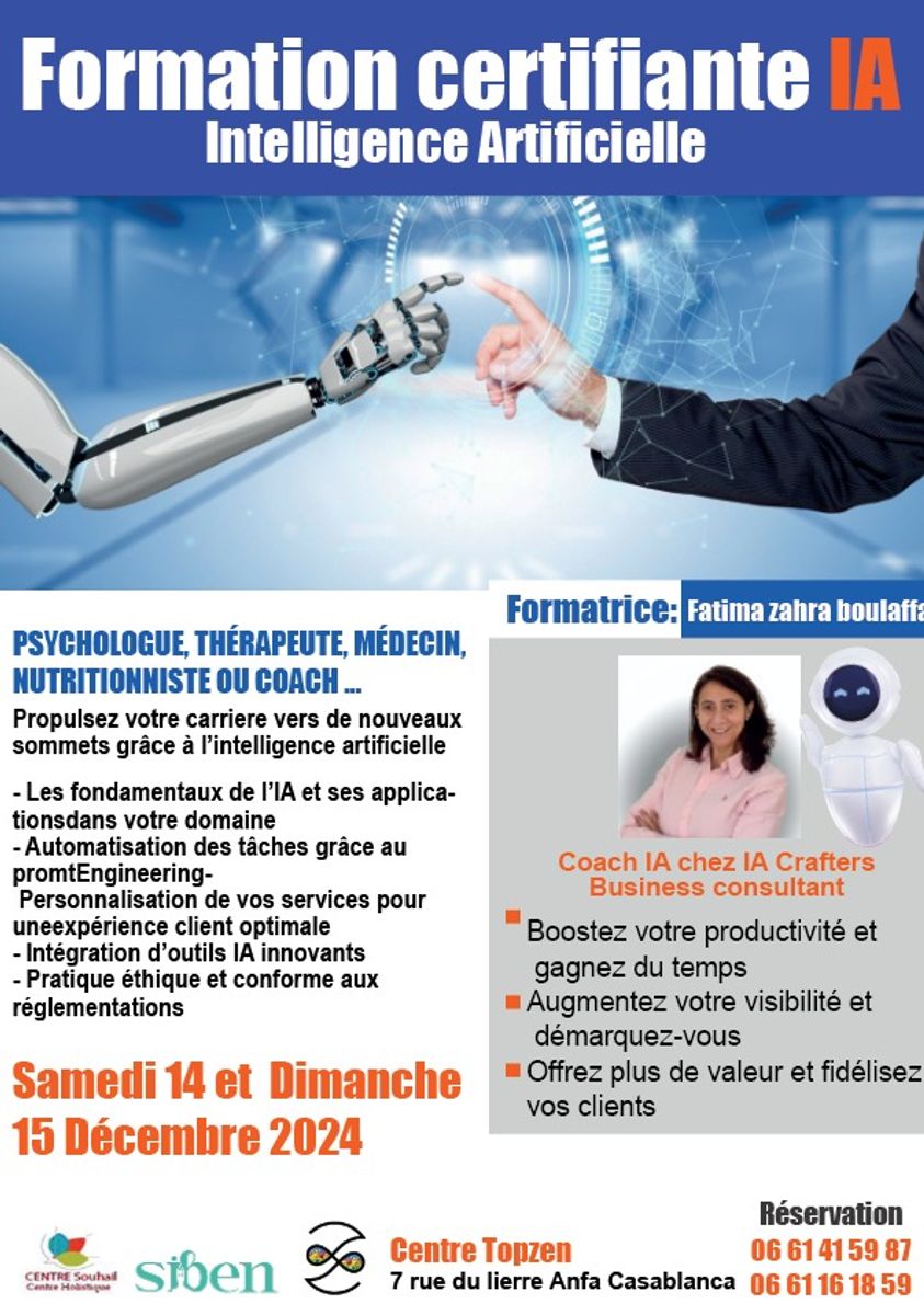 Formation certifiante : Propulsez votre carrière grâce à l’intelligence artificielle