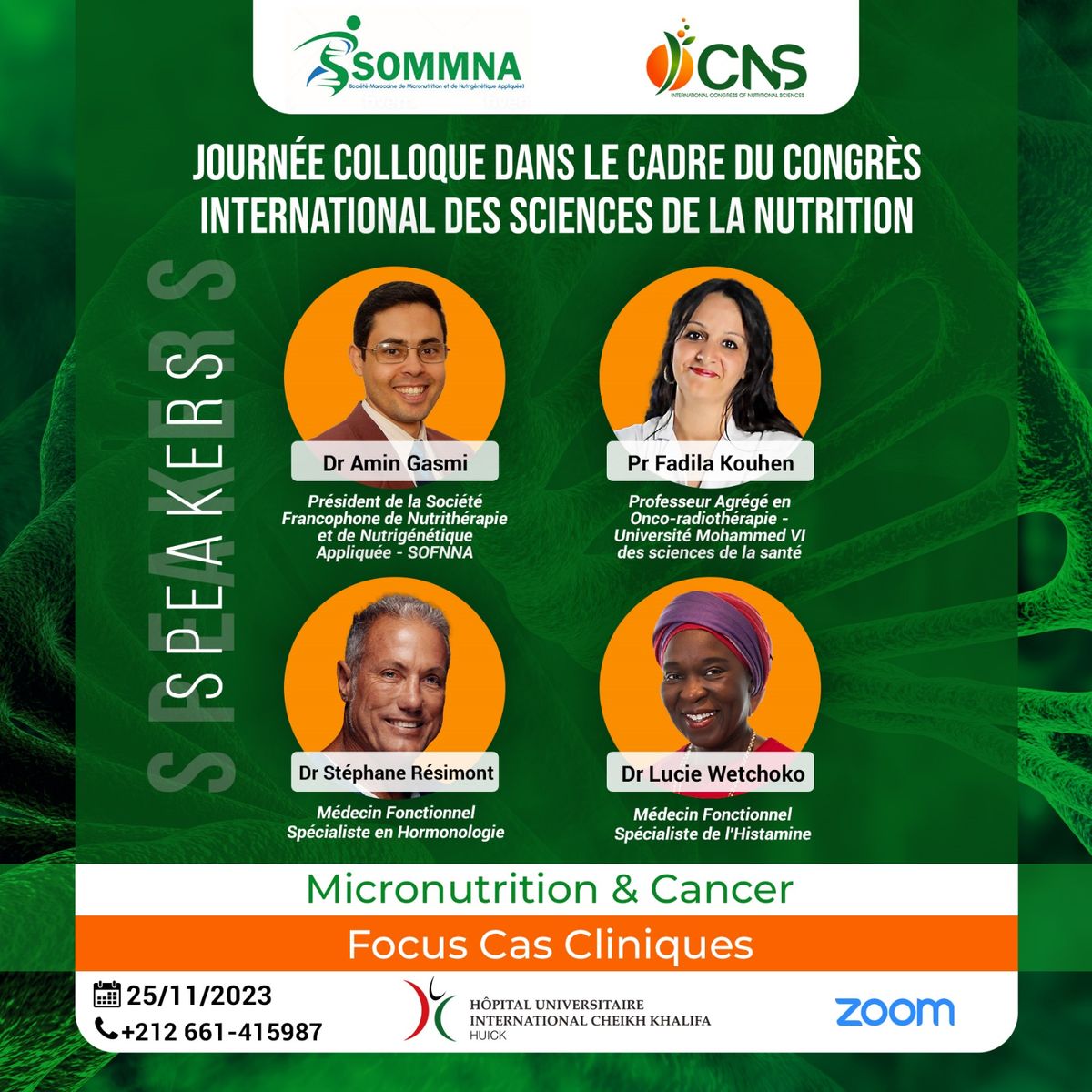 [Replay] JOURNÉE COLLOQUE DANS LE CADRE DU CONGRÈS INTERNATIONAL DES SCIENCES DE LA NUTRITION