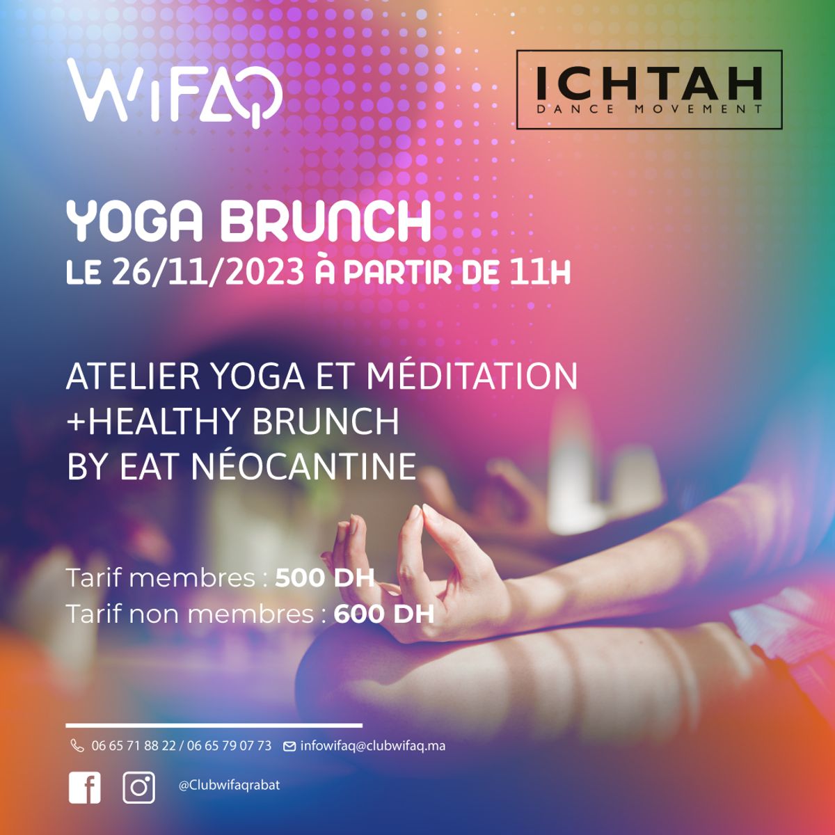 Yoga Brunch au Club Wifaq Rabat