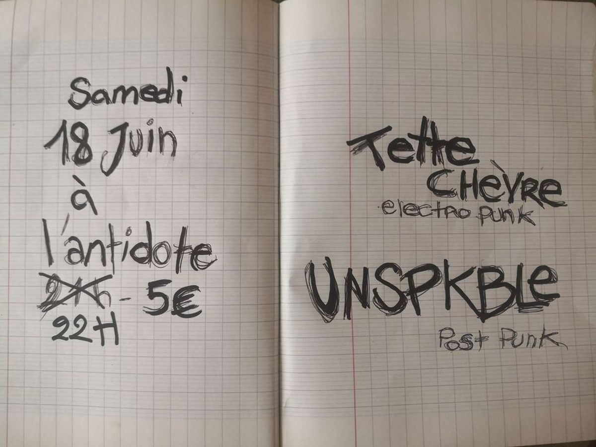 TETTE CHEVRE electro punk + UNSPKBLE post punk