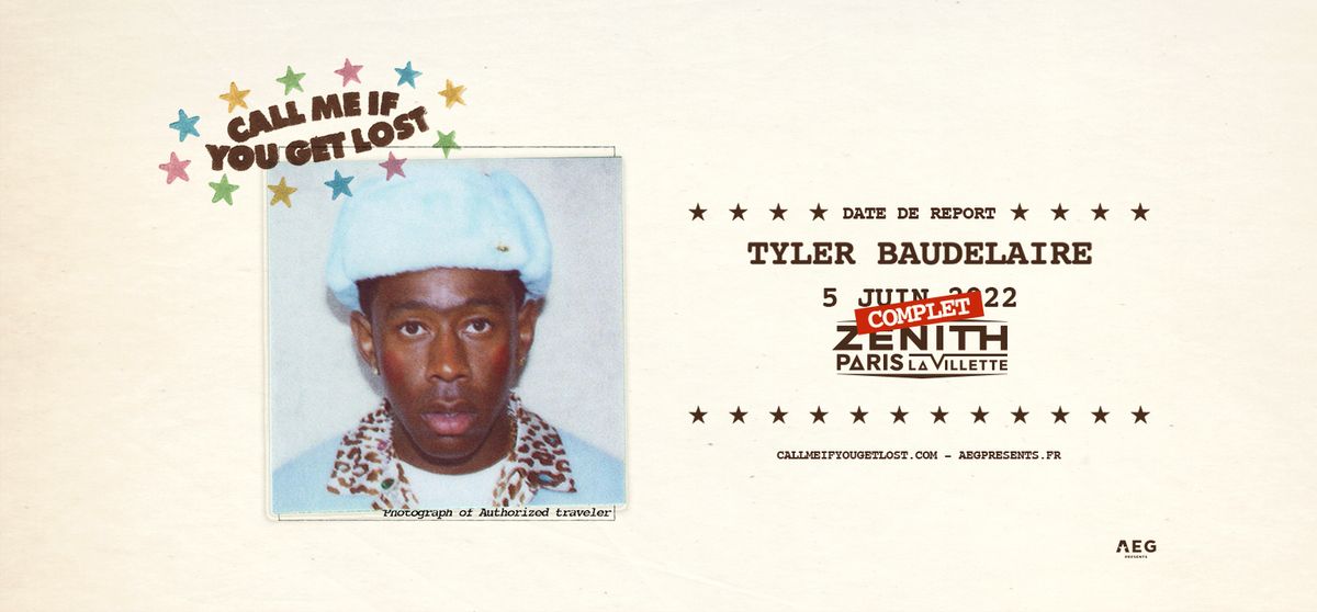 Complet / Tyler, The Creator • Zénith • 5 juin 2022