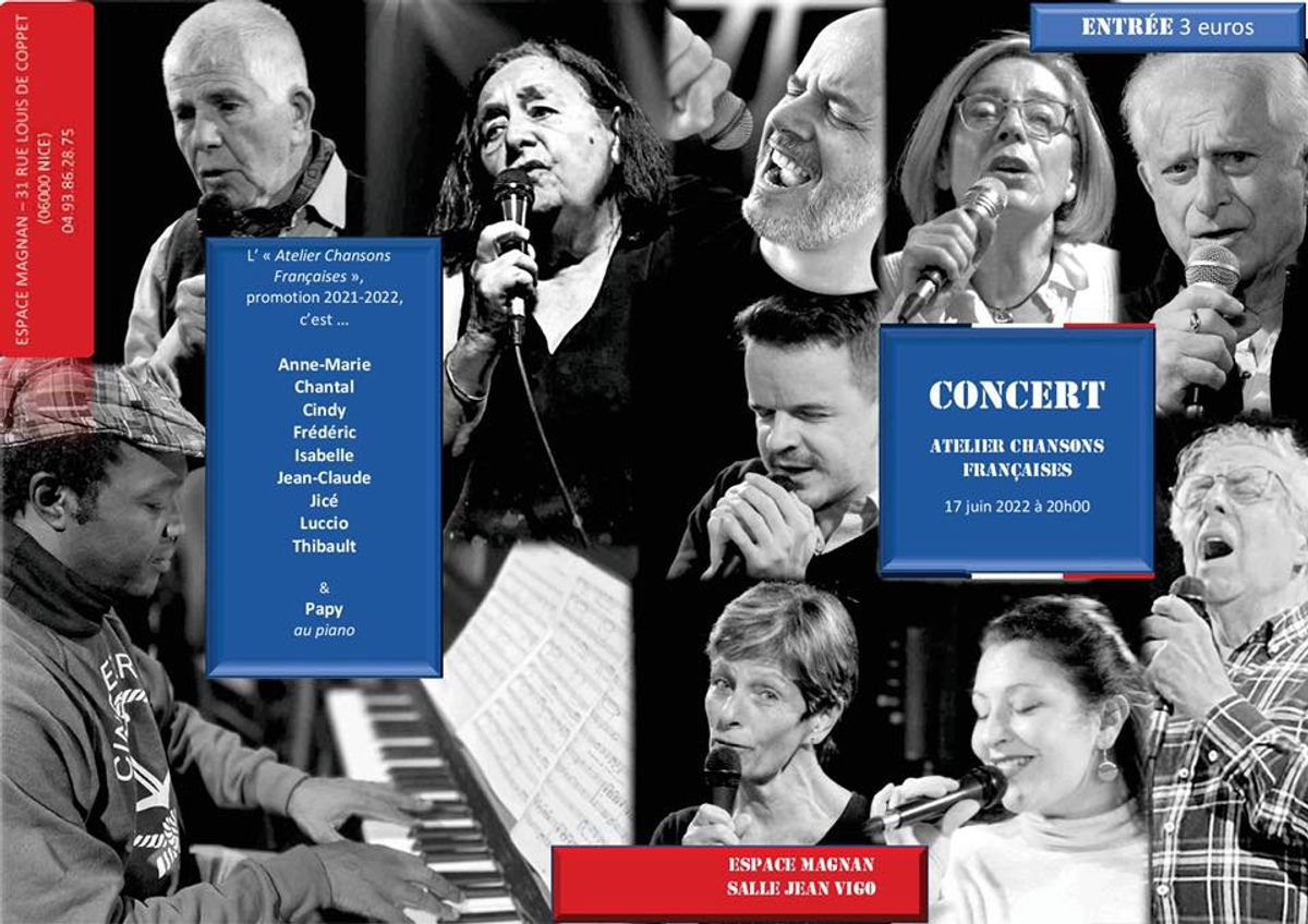 Concert de l'Atelier Chansons Francaises