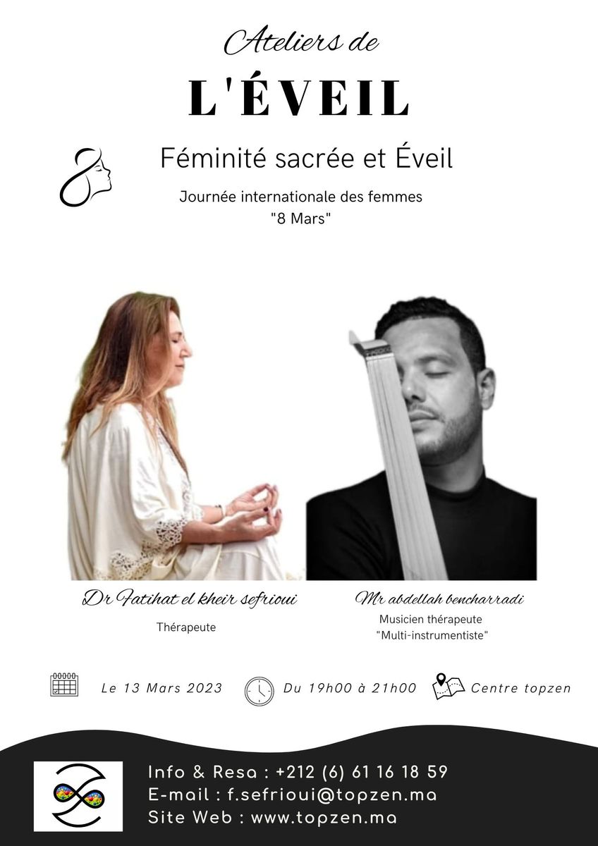 ATELIERS DE L'ÉVEIL ,féminité sacrée  et éveil (8 Mars)