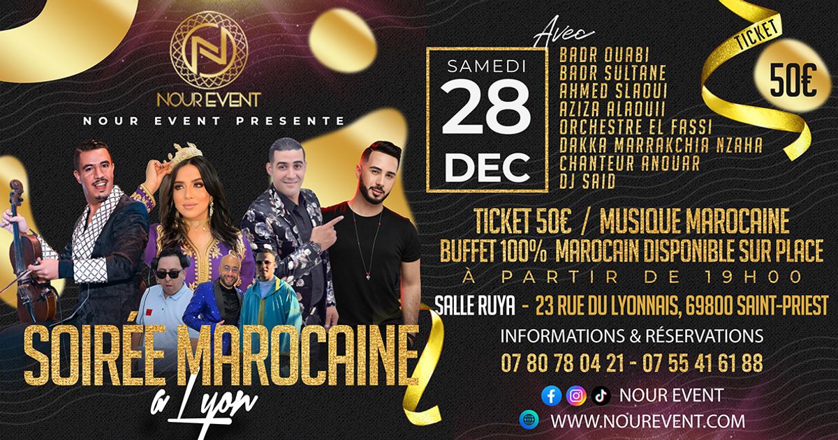 SOIRÉE MAROCAINE LYON