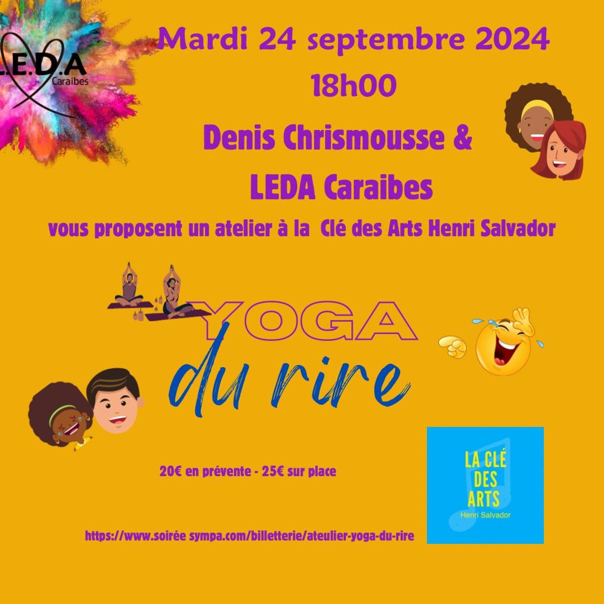 Atelier Yoga Du Rire à La Clé Des Arts Henri Salvador
