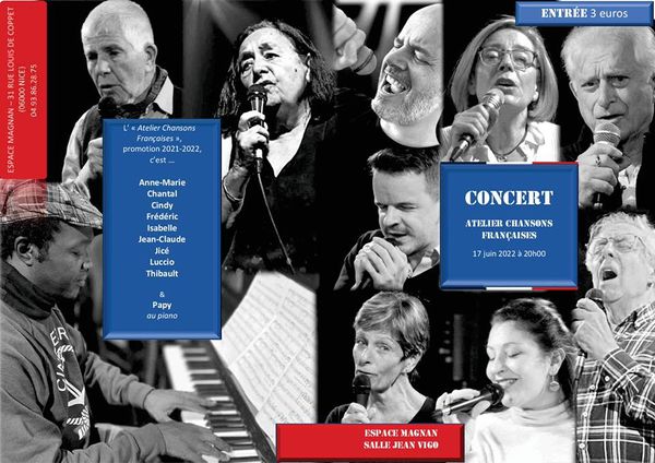 Concert de l'Atelier Chansons Francaises
